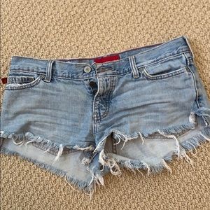 Hollister frayed shorts